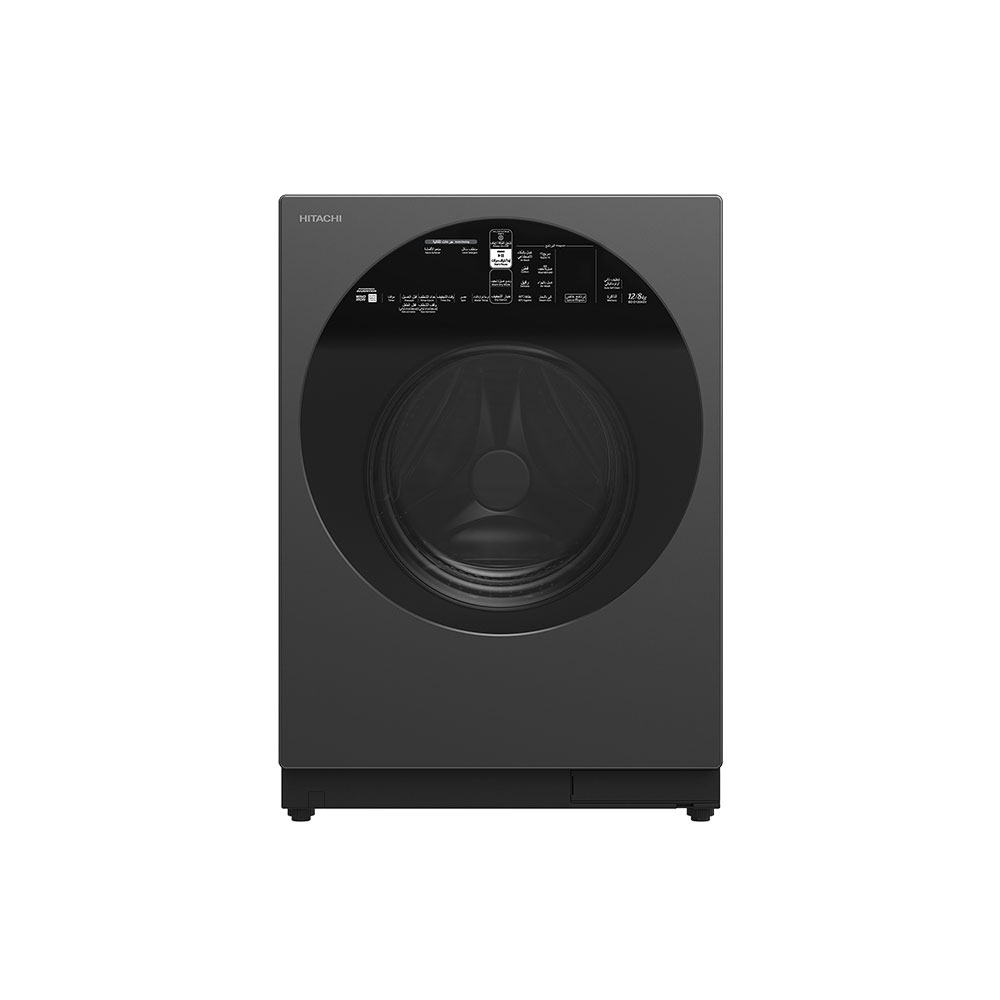 لباسشویی درب یخچالی دودی BD-D120XGV لباسشویی درب یخچالی هیتاچی دودی BD-D120XGV